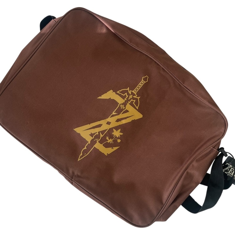 Legend of Zelda Breath of the Wild Messenger Bag Brown Z Sword CultureFly BS3